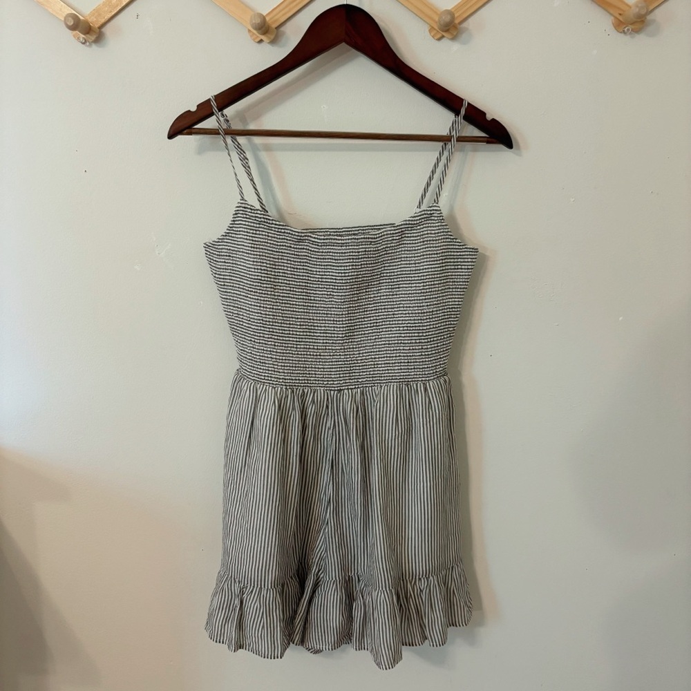 American Eagle Outfitters Striped Black and White Romper